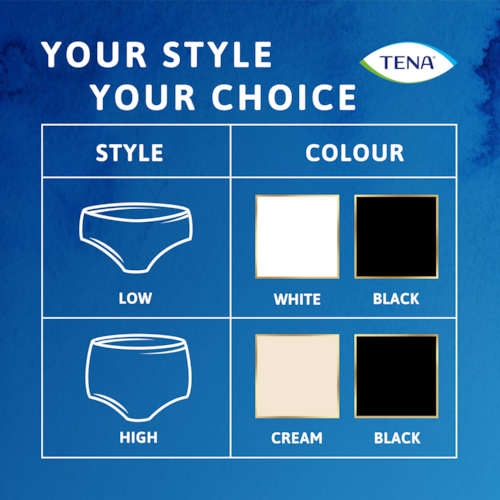 TENA Discreet Plus Low Waist White Incontinence Pants