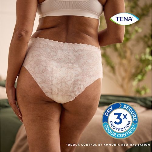 TENA Discreet Plus Low Waist White Incontinence Pants