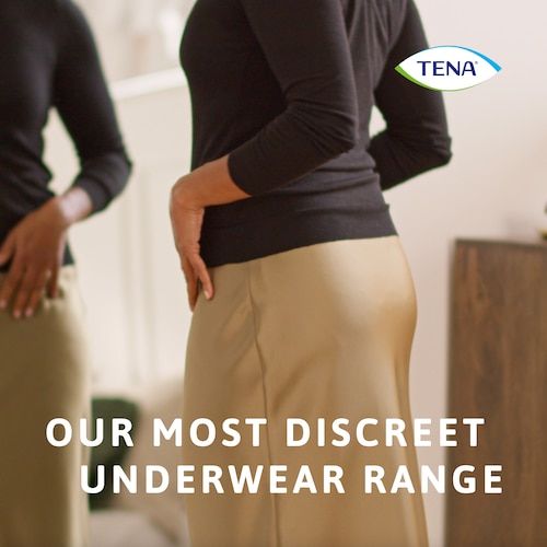 TENA Discreet Plus Low Waist White Incontinence Pants