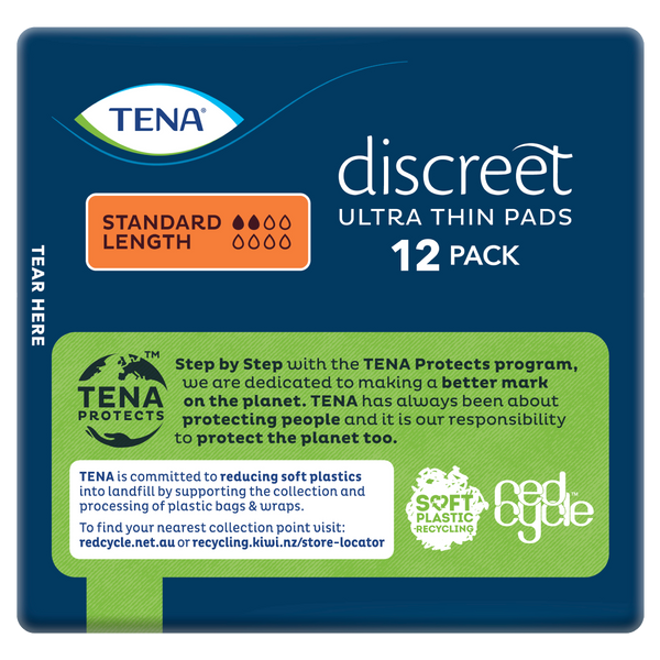 TENA Discreet Ultra Thin Standard Length Pads