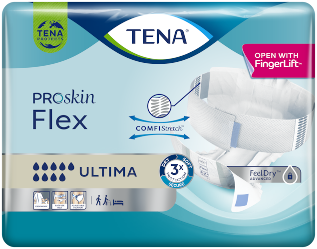 Tena Flex Proskin Ultima Unisex Large 83-120cm 2980ml 729909