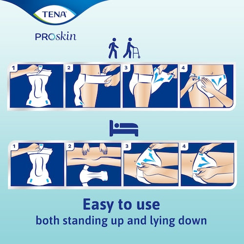 Tena Proskin Flex Plus Briefs Belted Unisex Large 83-120cm 1456ml
