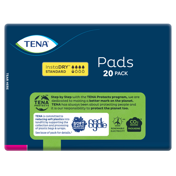 TENA InstaDRY Incontinence Pads 670 mL