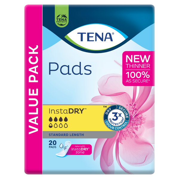 TENA InstaDRY Incontinence Pads 670 mL