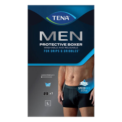 TENA Men Washable Protective Boxers Black