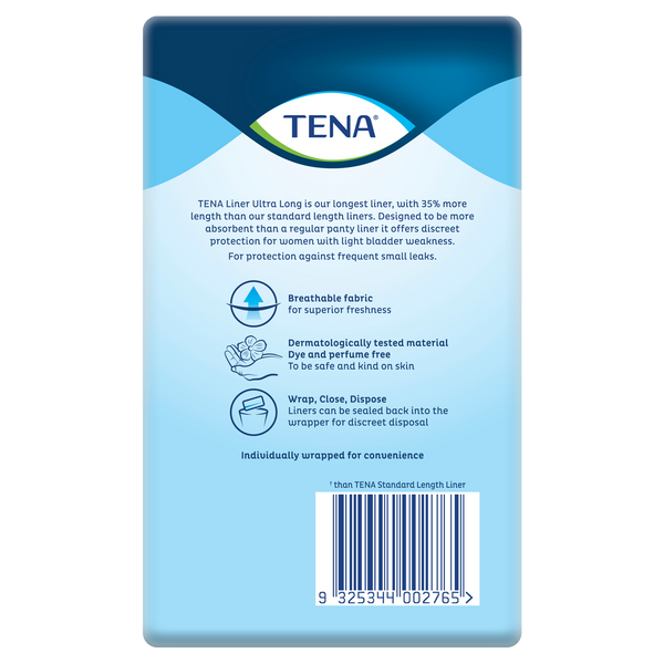 TENA Ultra Long Incontinence Liners 40 mL