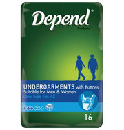Depend Undergarment with Buttons