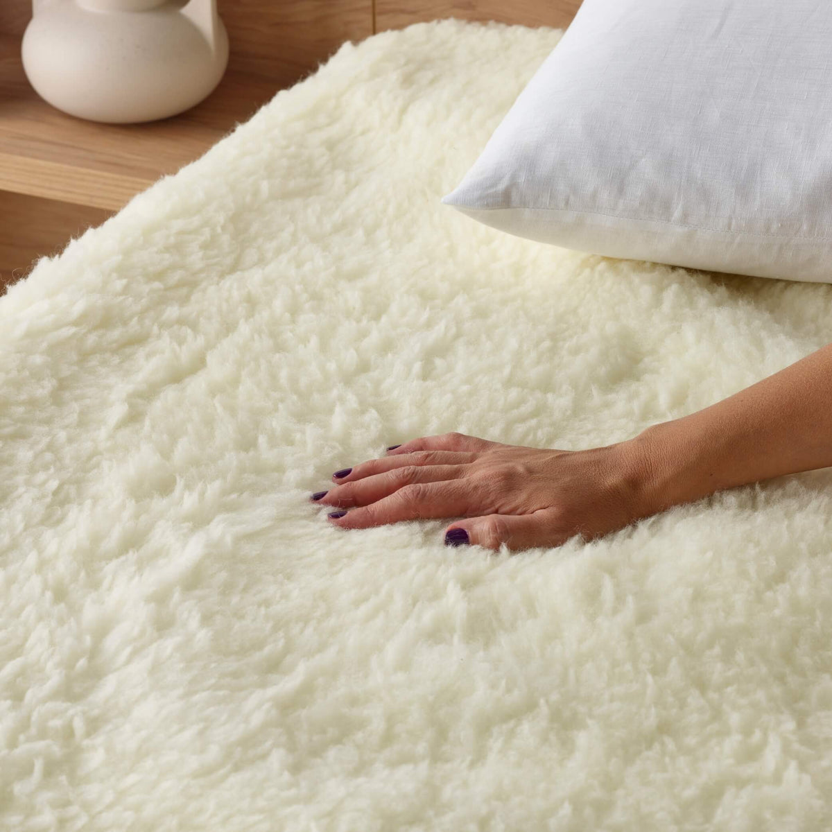 Staydry Waterproof Wool Topper Absorbent Bed Pads COMFYMTP